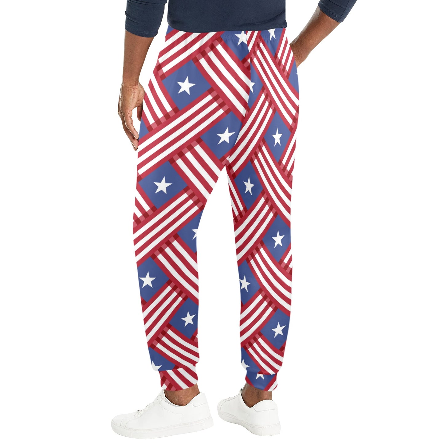 American flag Pattern Men's Casual Track Pants