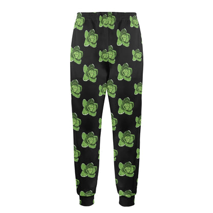 Cabbage Pattern Print Design 03 Men's Casual Track Pants