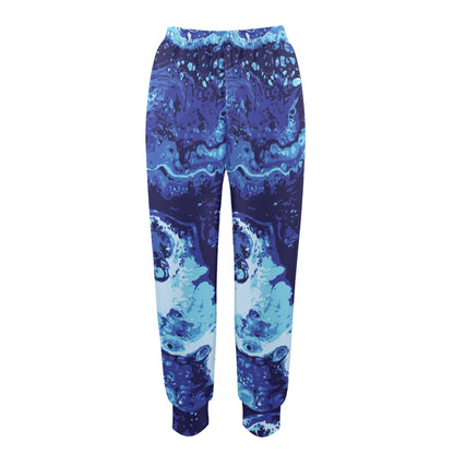 Ocean Liquid Pattern Print Design A03 Women's Casual Track Pants