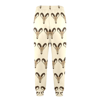 Goat Pattern Print Design 01 Men's Casual Track Pants