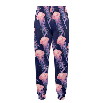 Jellyfish Pattern Print Design 03 Men's Casual Track Pants