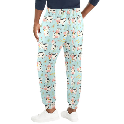 Cattle Print Design LKS403 Men's Casual Track Pants
