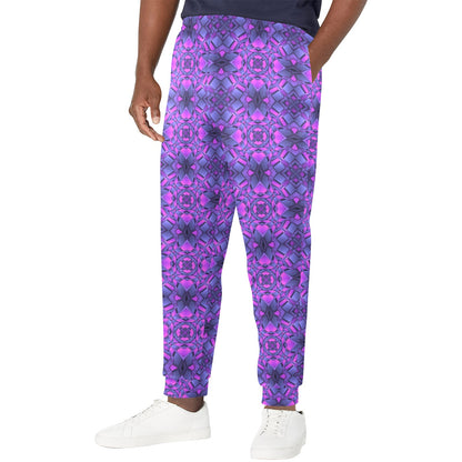 kaleidoscope Pattern Print Design Men's Casual Track Pants