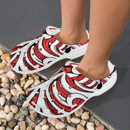 Maori Polynesian Themed Design Print Unisex Clogs Shoes