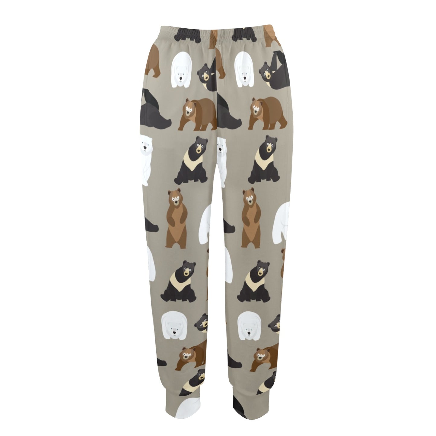 Bear Pattern Print Design BE03 Women's Casual Track Pants