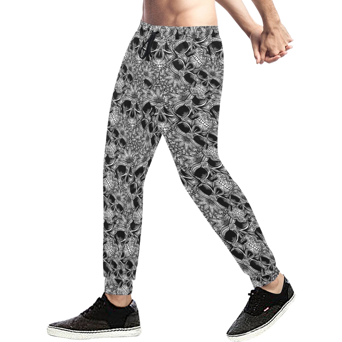 Skull Tattoo Design Print Men's Sweatpants