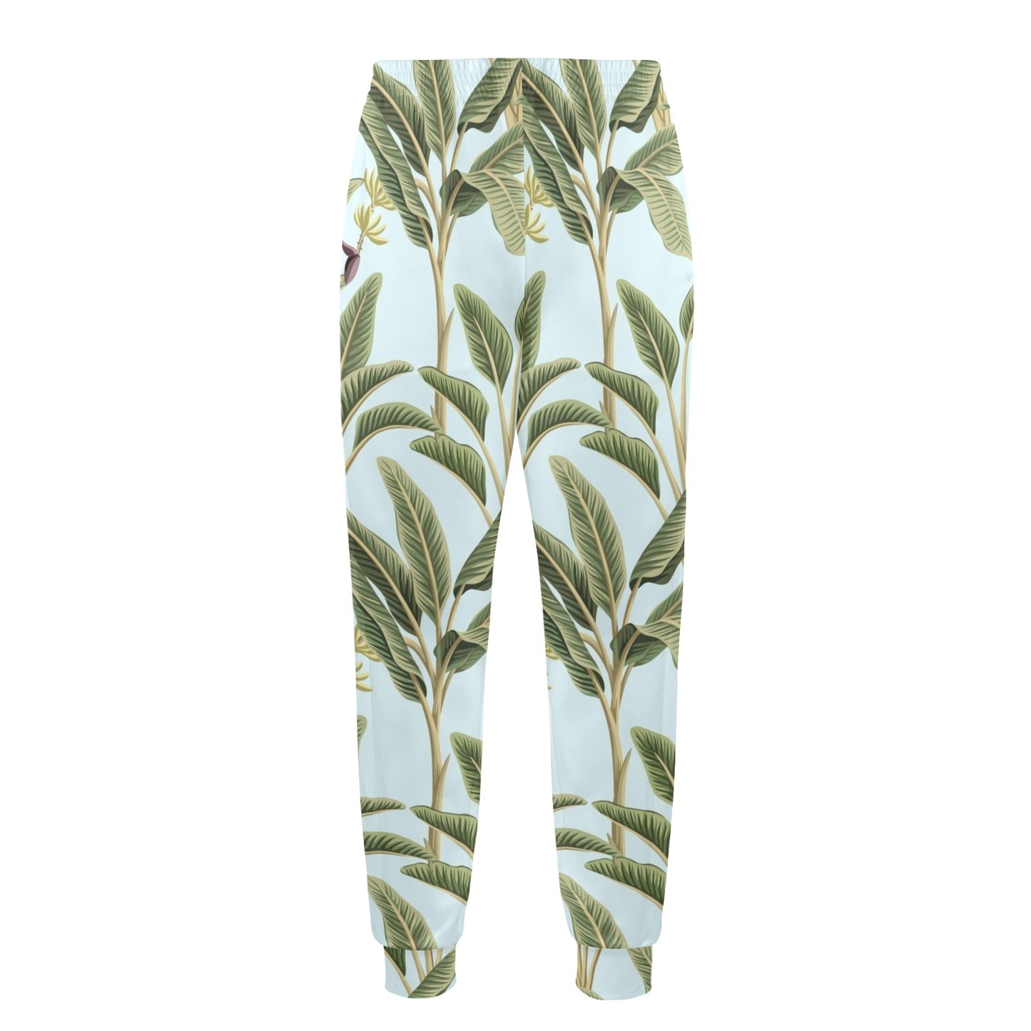 Banana Leaf Pattern Print Design BL03 Men's Casual Track Pants