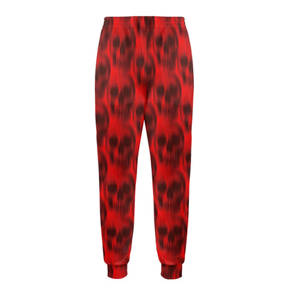 flaming skulls Design Print Pattern JJ0180 Men's Casual Track Pants