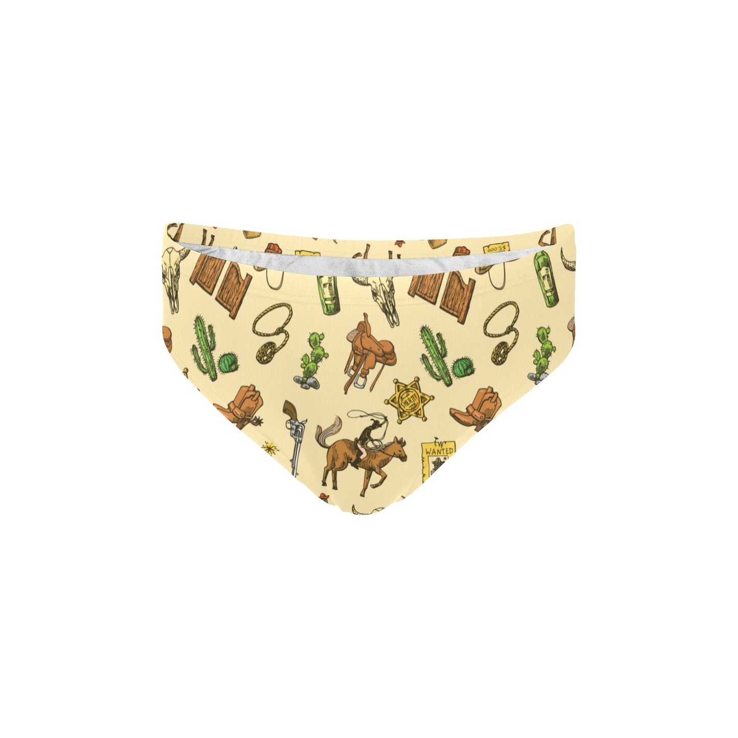 Cowboy Pattern Print Design 04 Men's Swimming Briefs