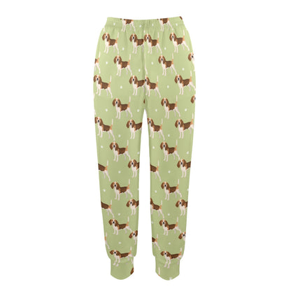 Beagle Pattern Print Design 07 Women's Casual Track Pants
