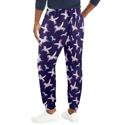 Pegasus Pattern Print Design 02 Men's Casual Track Pants