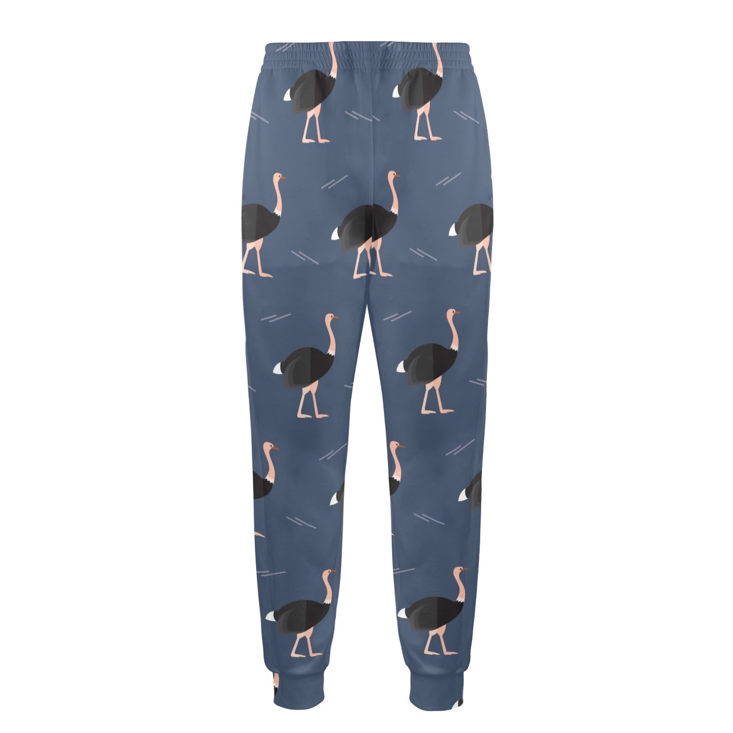 Ostrich Pattern Print Design 04 Men's Casual Track Pants