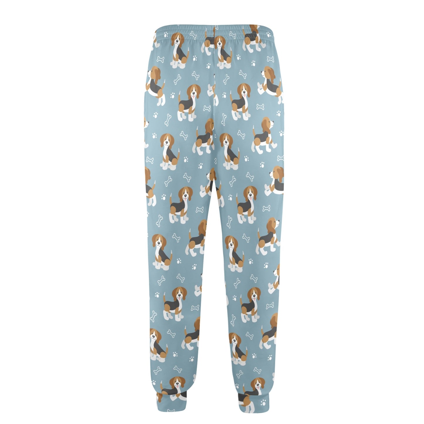 Beagle Pattern Print Design 02 Men's Casual Track Pants