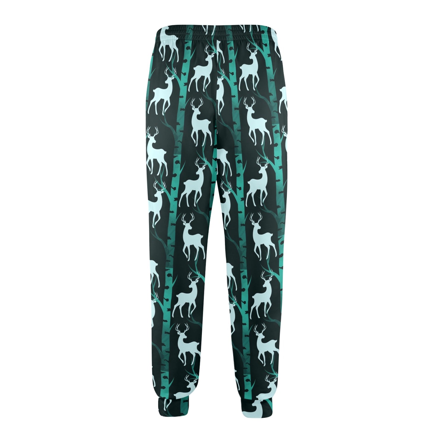 Deer Jungle Print Pattern Men's Casual Track Pants