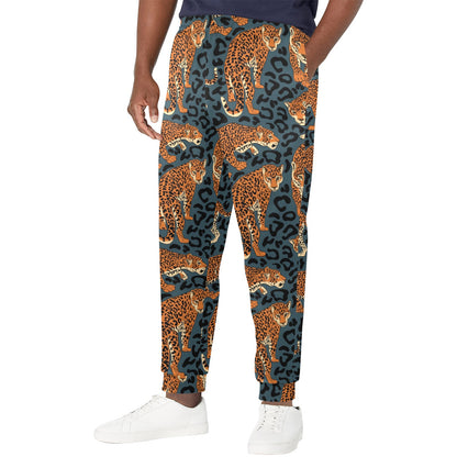 Jaguar Pattern Print Design 04 Men's Casual Track Pants