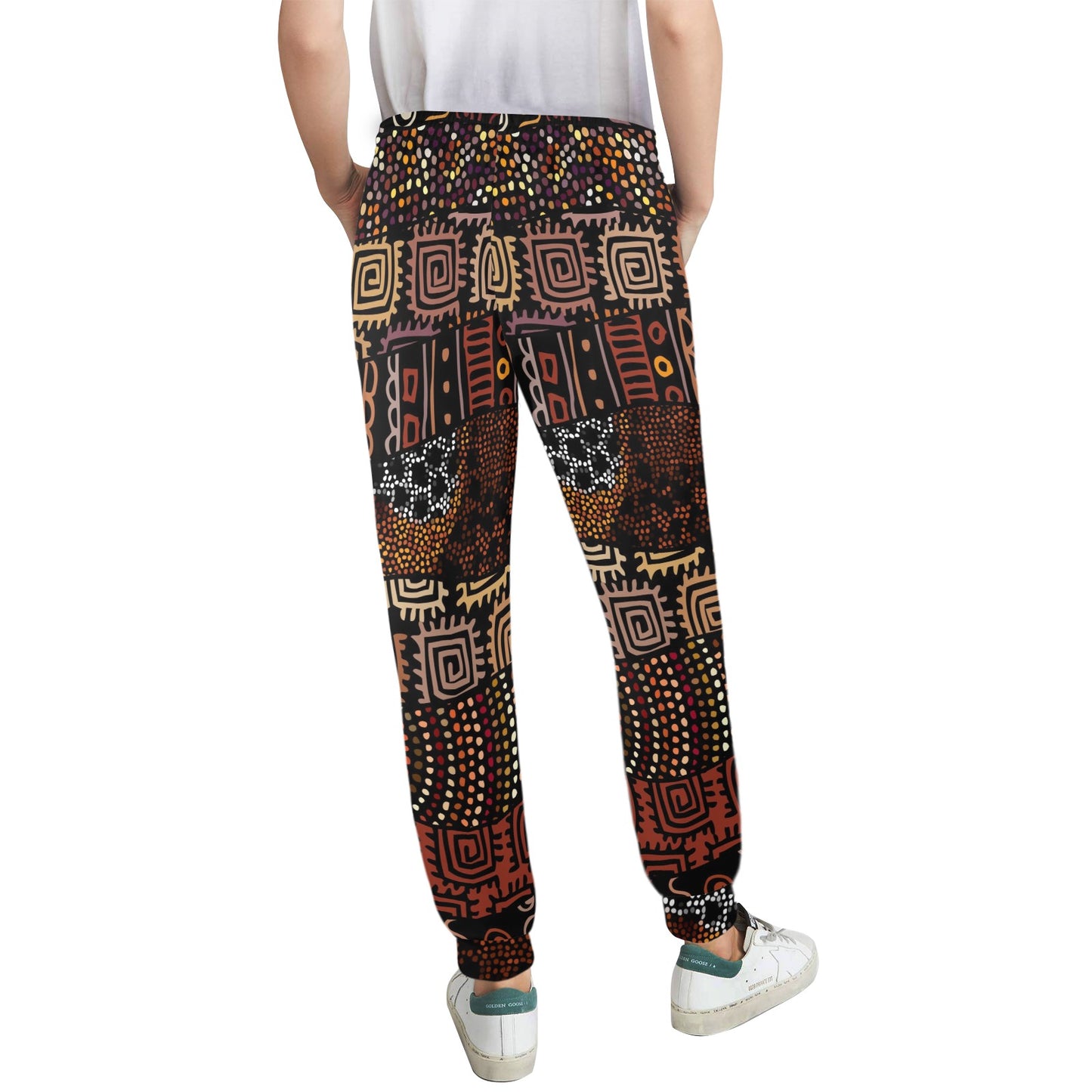 African Pattern Print Design 07 Women's Casual Track Pants