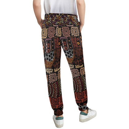 African Pattern Print Design 07 Women's Casual Track Pants