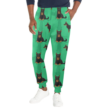 Doberman Pinschers Design Print Pattern JJ0116 Men's Casual Track Pants