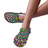 Bohemian Colorful Style Print Unisex Clogs Shoes