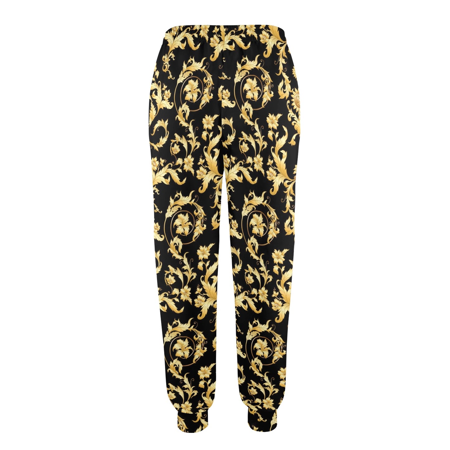 Baroque Golden Pattern Print Design 04 Women's Casual Track Pants