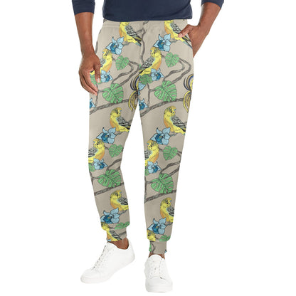 Parakeet Pattern Print Design A02 Men's Casual Track Pants