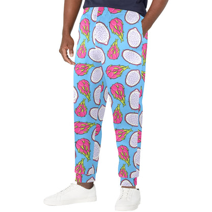 Dragonfruit Pattern Print Design DF04 Men's Casual Track Pants