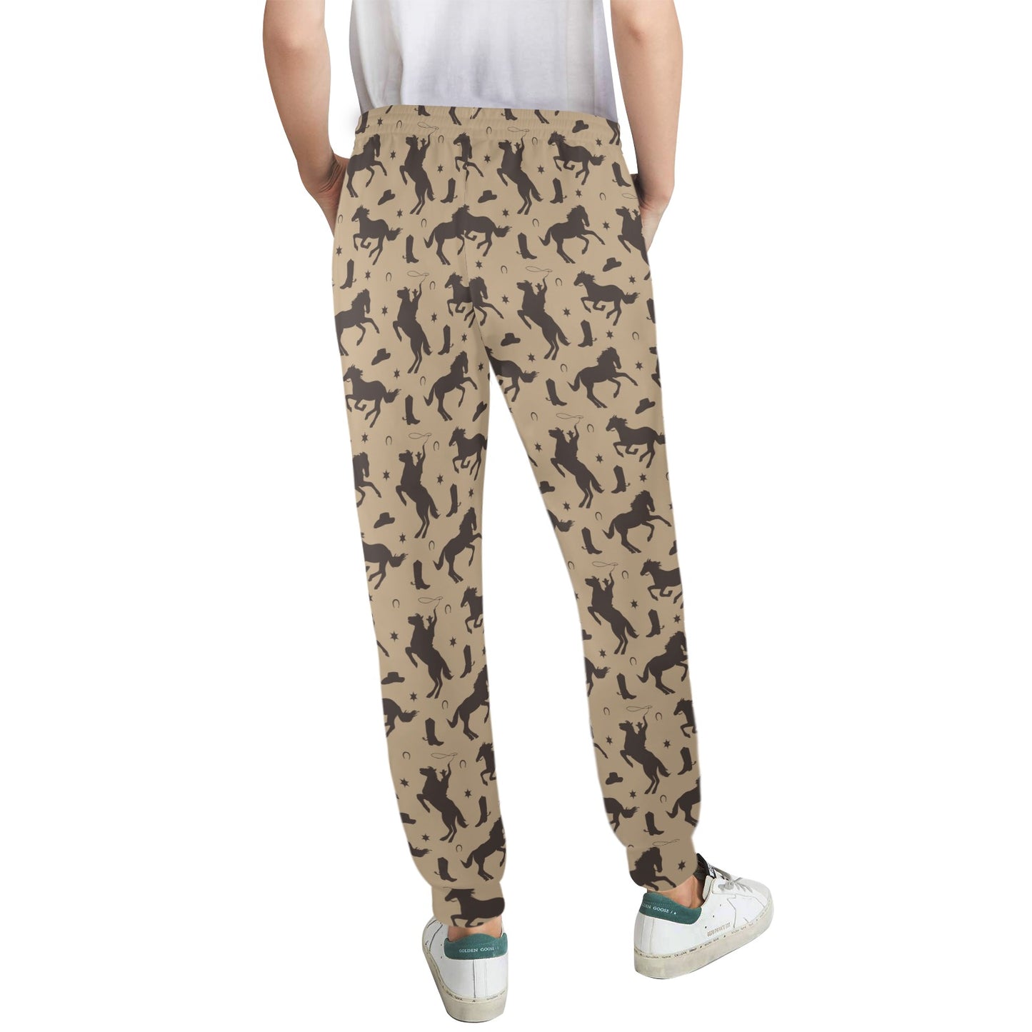 Cowboy Pattern Print Design 05 Women's Casual Track Pants