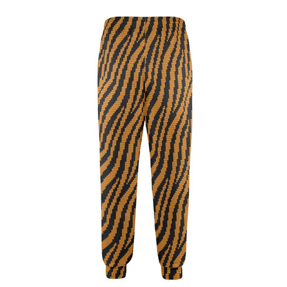 Tiger Knit Skin Zip Up Hoodie Men's Casual Track Pants