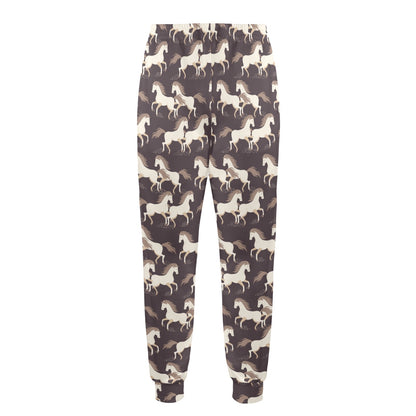 Horse Print Design LKS304 Men's Casual Track Pants