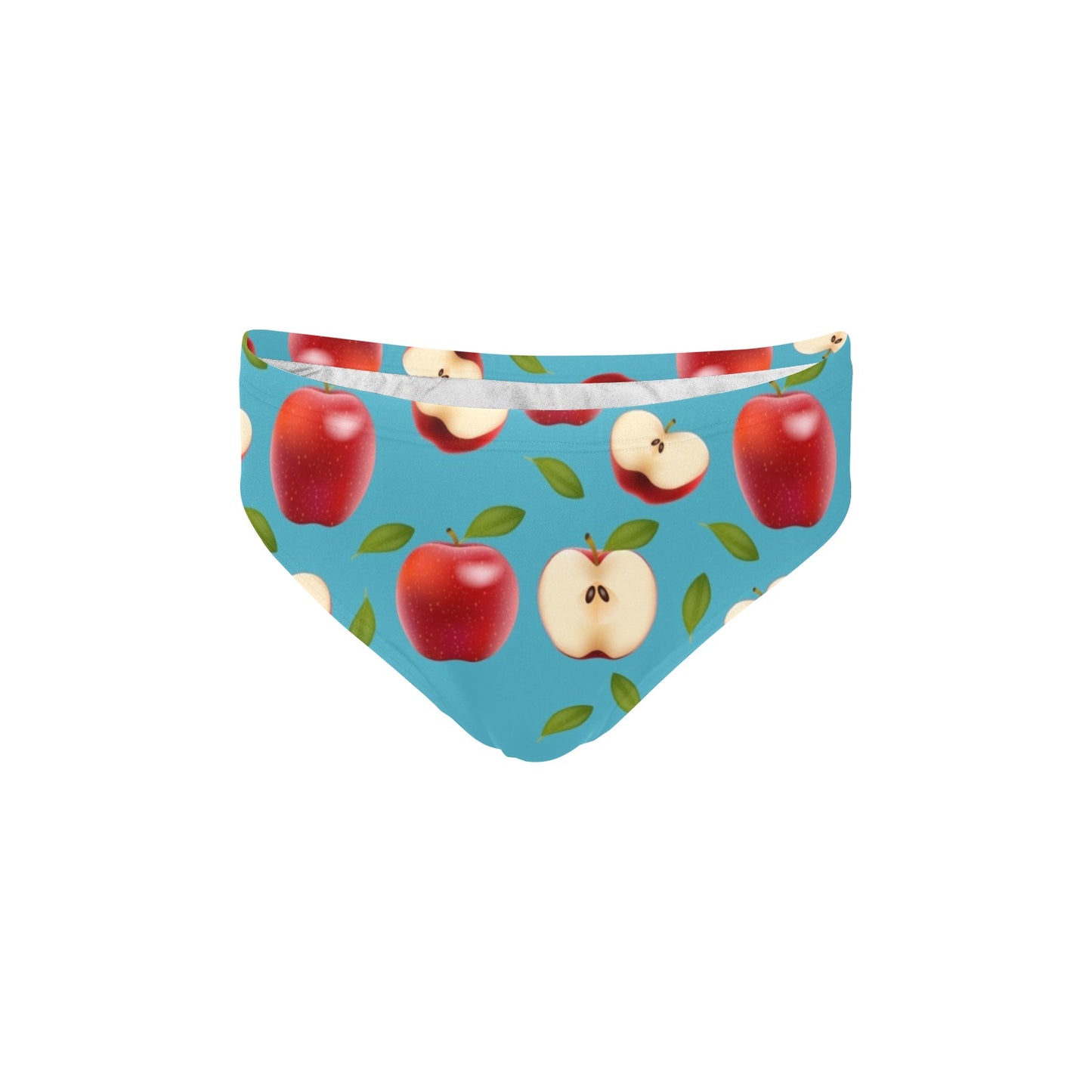 Apple Pattern Print Design AP012 Men's Swimming Briefs