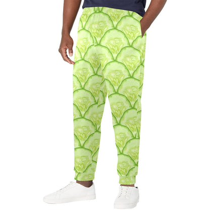Cucumber Pattern Print Design CC04 Men's Casual Track Pants