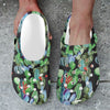 Cactus Watercolor Style Print Unisex Clogs Shoes