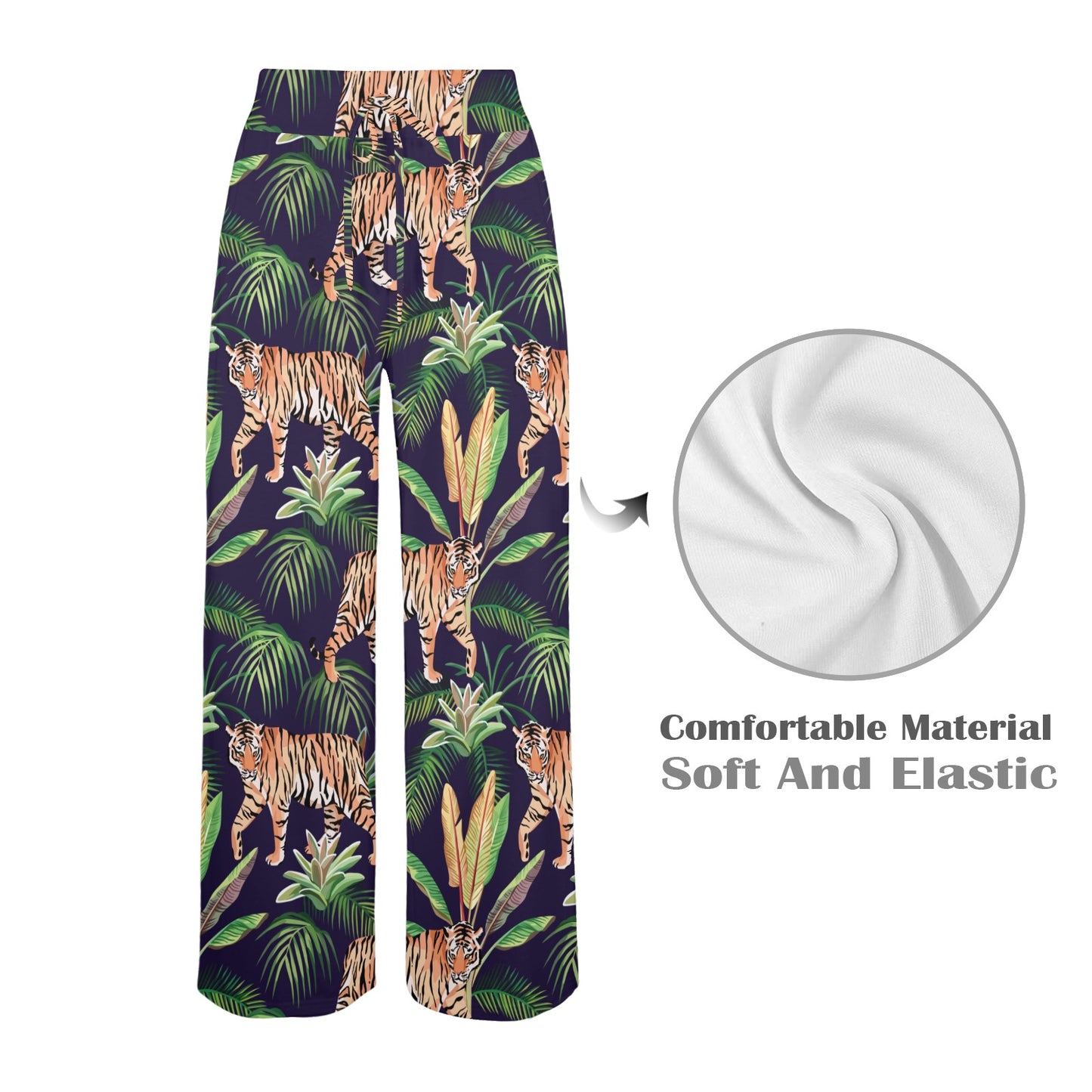 Tiger Jungle Women's Wide Leg Lounge Pants