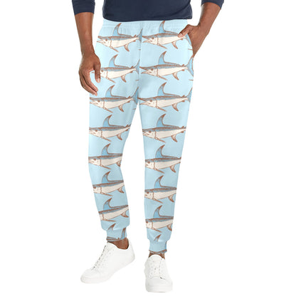 Swordfish Pattern Print Design 01 Men's Casual Track Pants