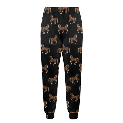 Horse Print Design LKS3010 Men's Casual Track Pants