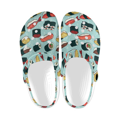 Sushi Pattern Design Unisex Clogs Shoes