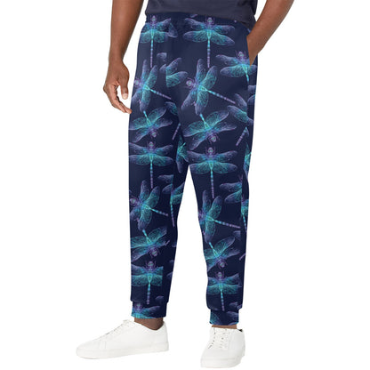 Dragonfly Hand Drawn Style Print Men's Casual Track Pants