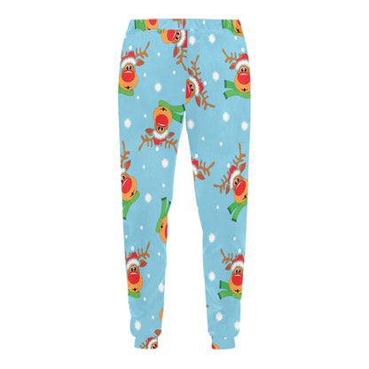 Reindeer cute Pattern Print Design 02 Men's Sweatpants