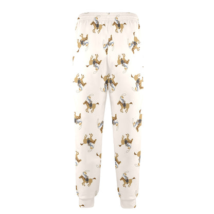 Cowboy Pattern Print Design 01 Men's Casual Track Pants