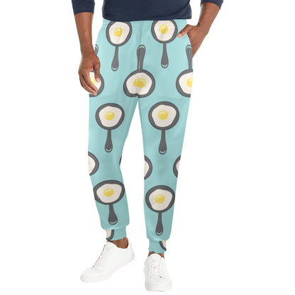 egg Design Print Pattern JJ0165 Men's Casual Track Pants