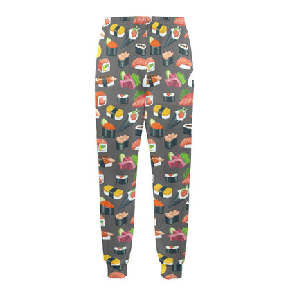 Sushi Pattern Print Men's Casual Track Pants