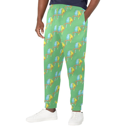Budgerigar Pattern Print Design 01 Men's Casual Track Pants