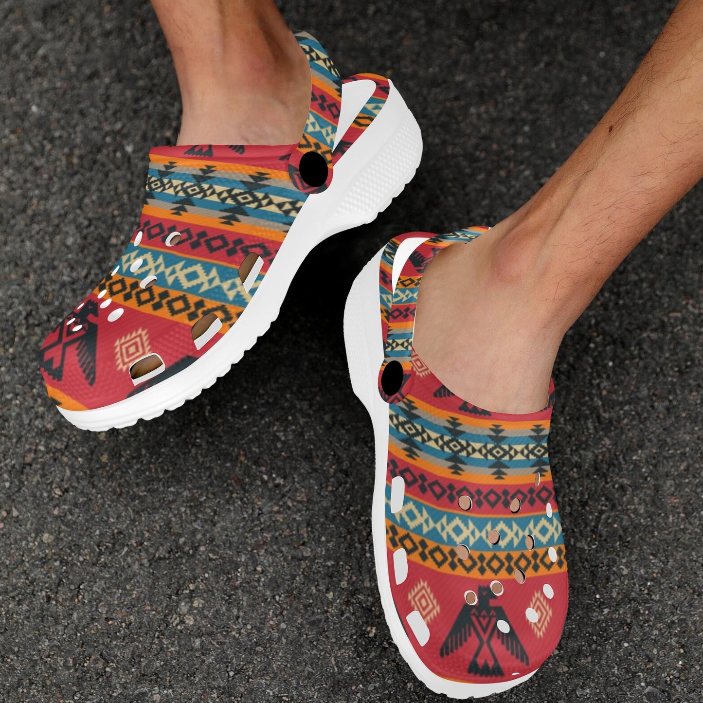 Eagles Native American Design Unisex Clogs Shoes