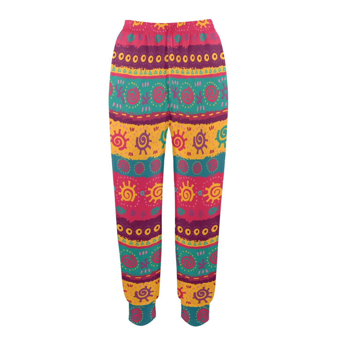 Ethnic Design Print Pattern JJ0134 Women's Casual Track Pants