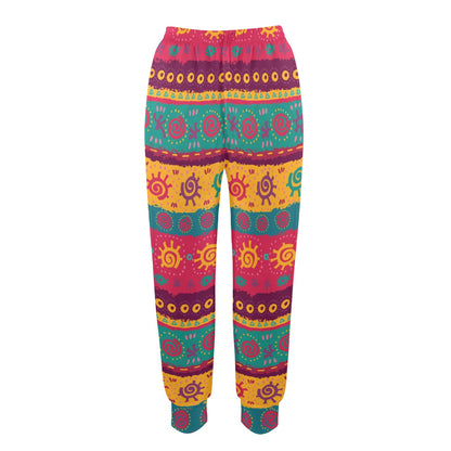 Ethnic Design Print Pattern JJ0134 Women's Casual Track Pants