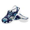 Beach Seashell Blue Print Unisex Clogs Shoes