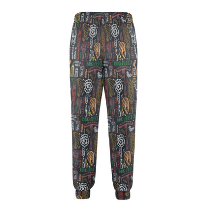 Barbecue Pattern Print Design 03 Men's Casual Track Pants
