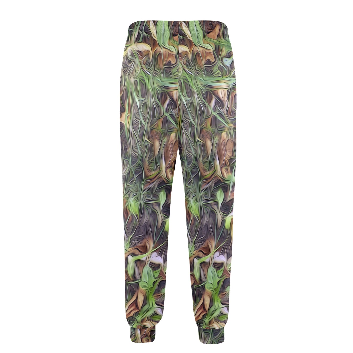 Camouflage Realistic Tree Print Men's Casual Track Pants