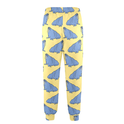 Walrus Pattern Print Design 02 Men's Casual Track Pants
