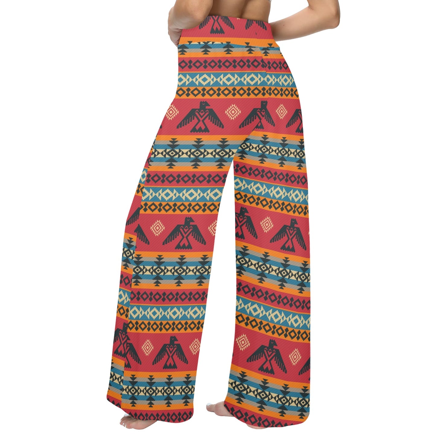 Eagles Native American Design Women's Wide Leg Lounge Pants